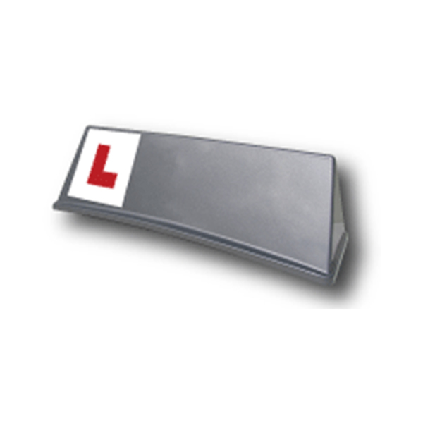 Silver Mini-Rover Roof Sign with Ls applied
